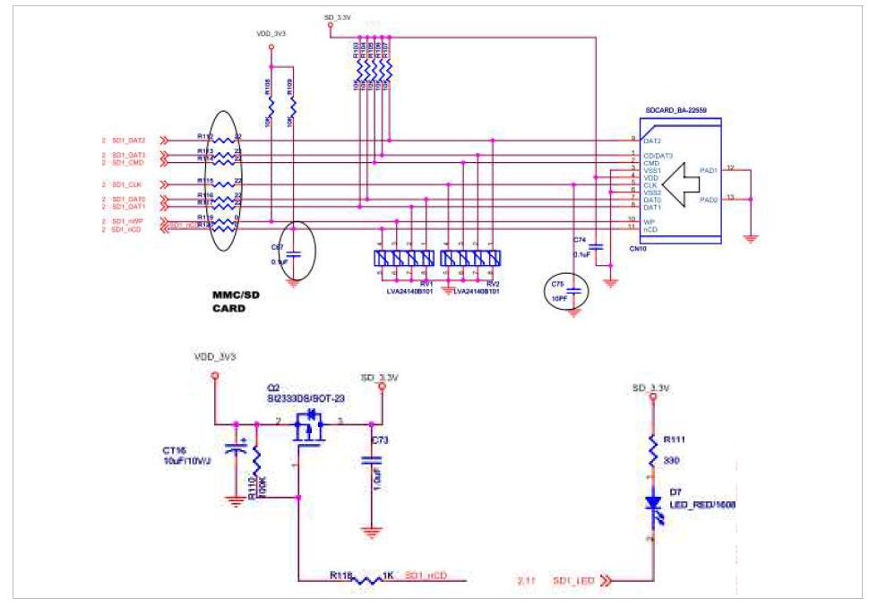 Prototype V MMC/SD CARD 회로도