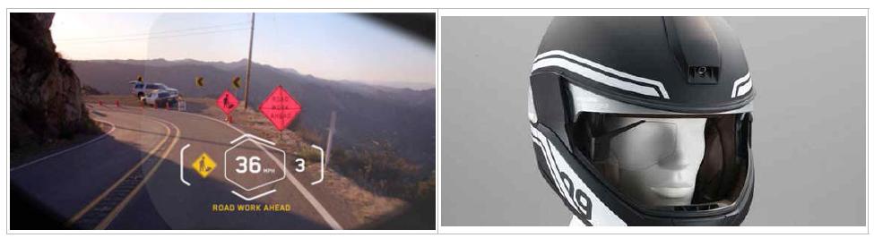 BMW-Motorrad의 HUD 헬멧