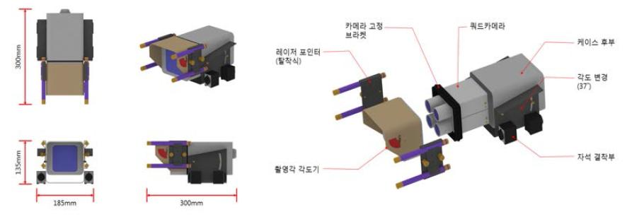 영상취득모듈 거치부 및 보호부 개선