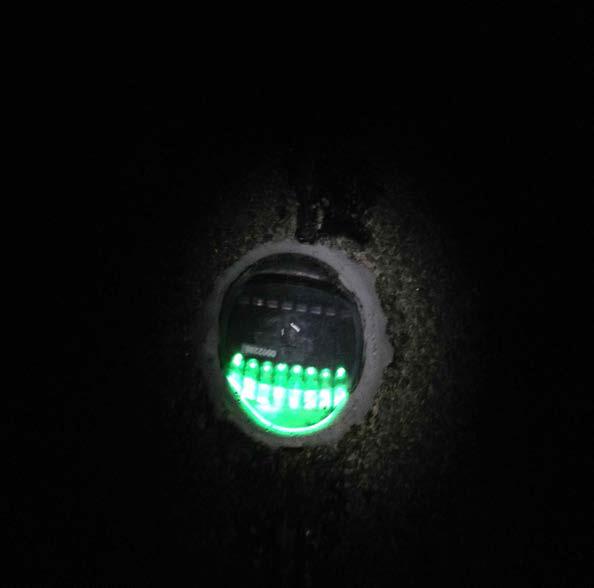 LED 표지병 근접사진