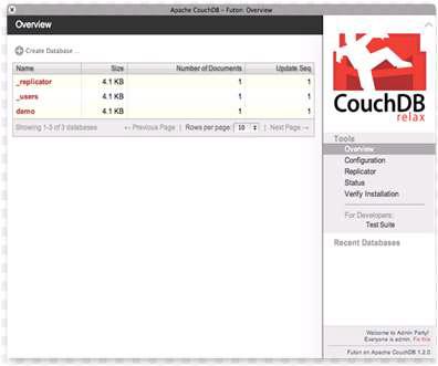 CouchDB 웹기반 관리환경 Futon