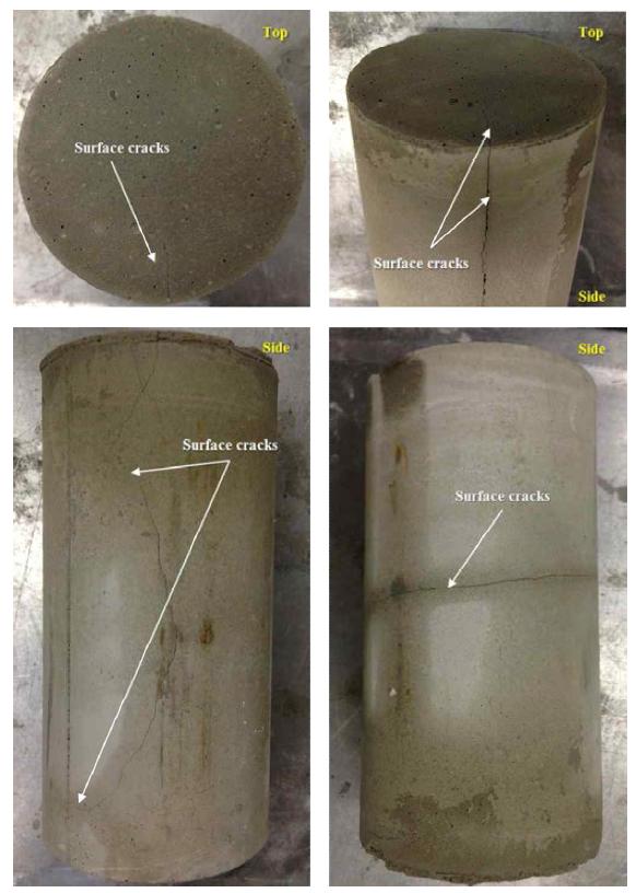 공시체 표면 균열