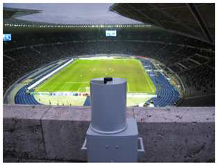 베를린 올림픽 스타디움을 SIGIS2를 이용해 감시한 장면