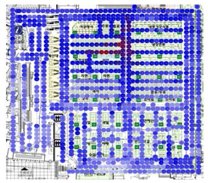 무선신호 Heatmap