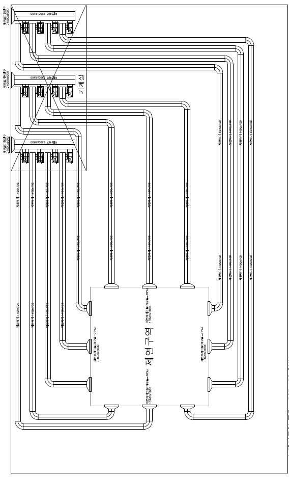 기계배연 시스템 평면도 (Case 1)