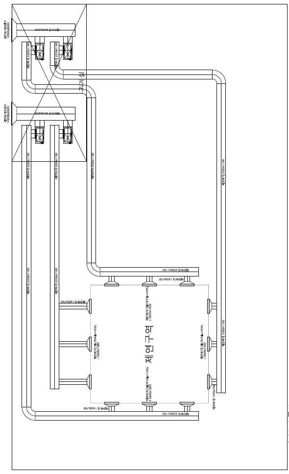 기계배연 시스템 평면도 (Case 2)