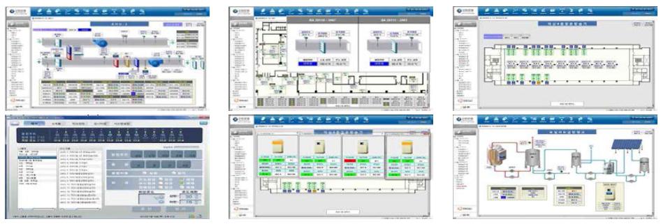 국내 S사의 BEMS 주요 화면