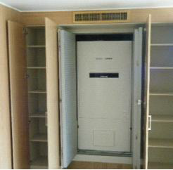 용인시 LIG아파트에서 실증가동중인 제습냉방기 모습