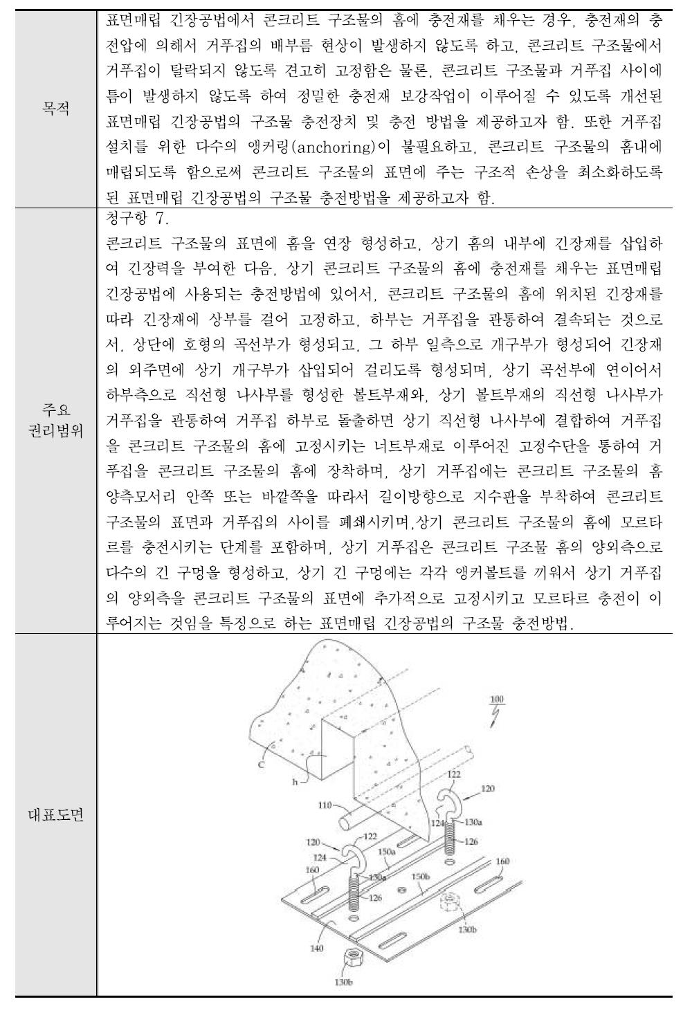 평가대상특허 3의 기술내용 및 청구범위