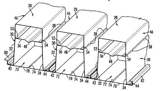 Built-up deep deck unit for a roof or floor