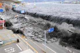 동일본 대지진에 의한 쯔나미 발생