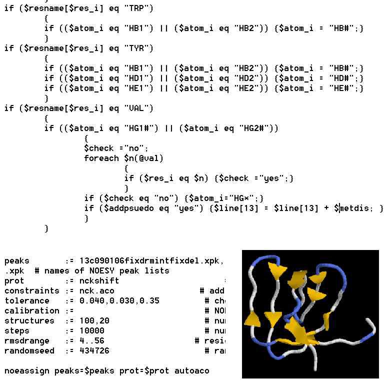 Perl language 를 이용하여 작성된 peak processing 스크립트