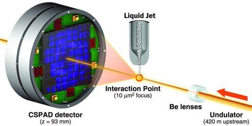 Serial femtosecond crystallography (SFX) 개념도