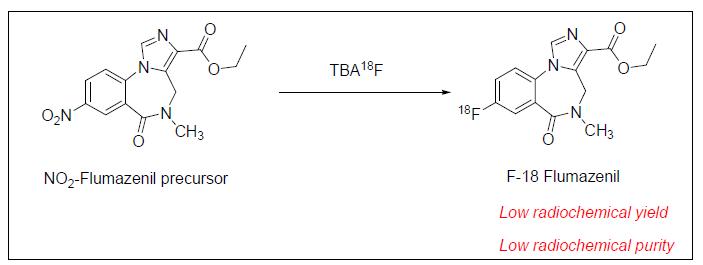 NO2-Flumazenil 전구체를 이용한 18F-Flumazenil 표지 한계성