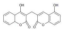 Dicoumarol의 분자 구조
