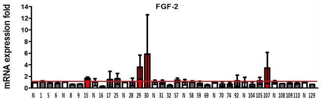 Enhancing effects of food extracts on FGF-2 expression in fibroblast