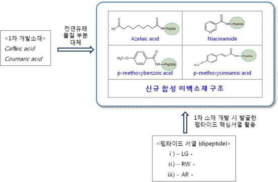 신규 복합미백소재 구조