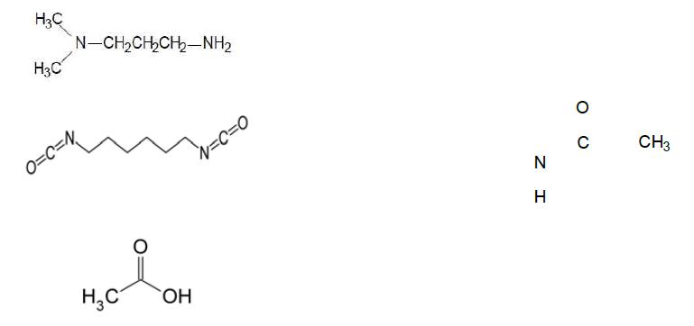 DMAPA+HDI+Acetic acid 합성경로