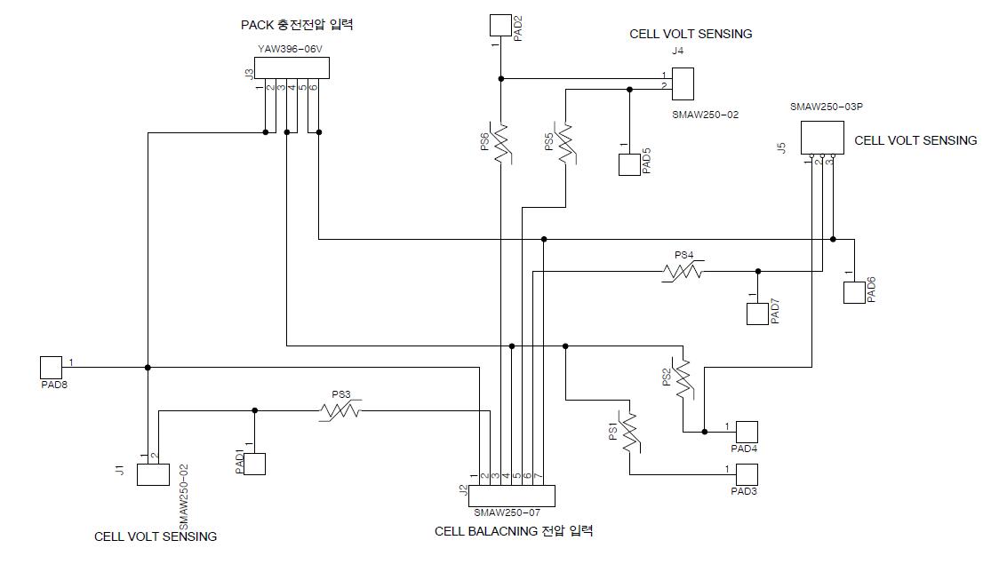 CELL BALANCING BOARD 회로도