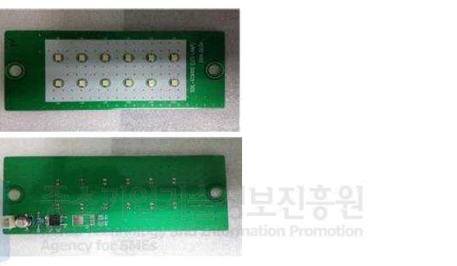 전장보드 TOP LAMP B/D 앞면, 뒷면 사진