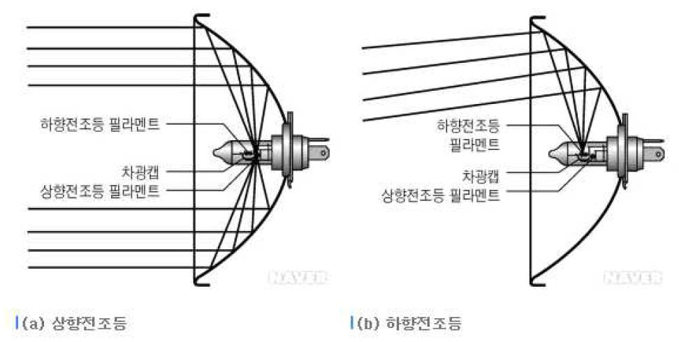 할로겐 TYPE의 광축