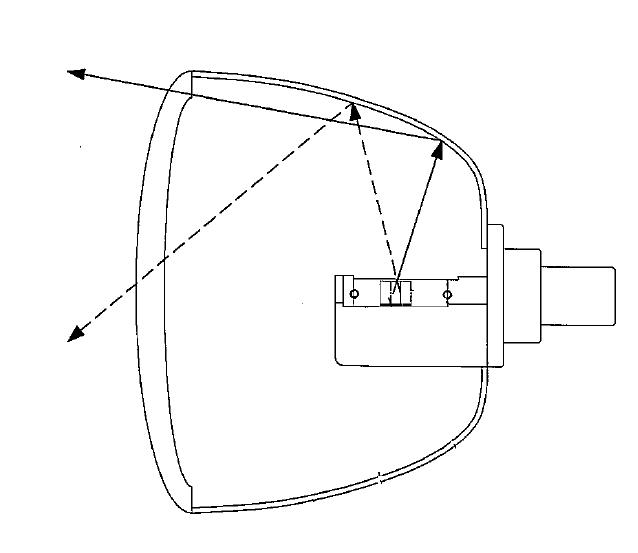 새롭게 설계한 Headlight H4 Type AL Body의 조사 경로