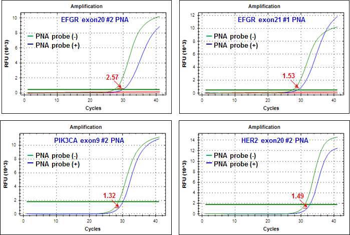 낮은 Enrichment Rate를 보이는 PNA probe