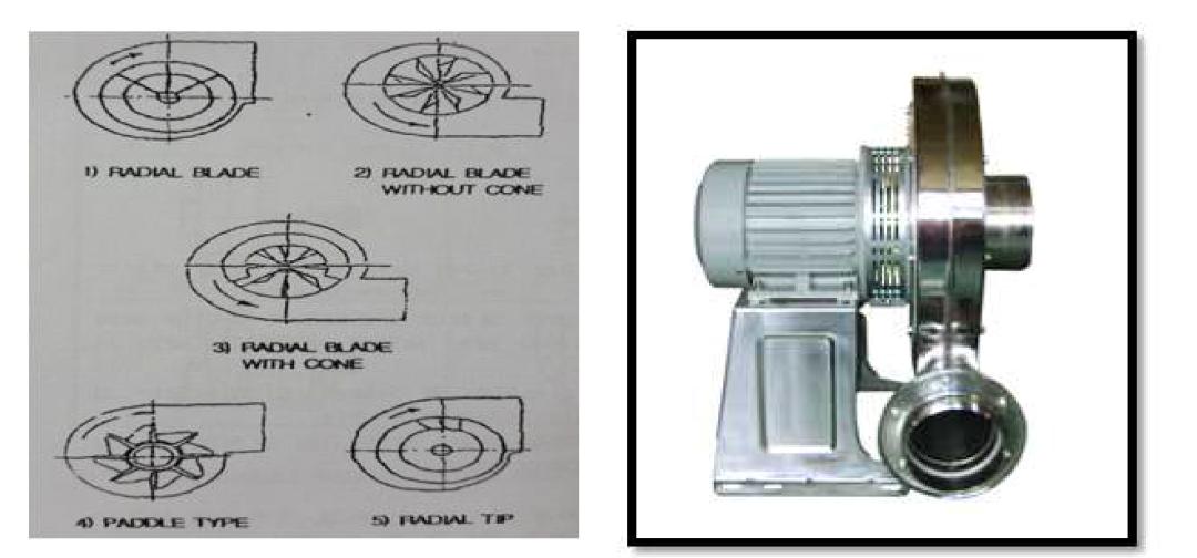 Radial Fan type Turbo Fan