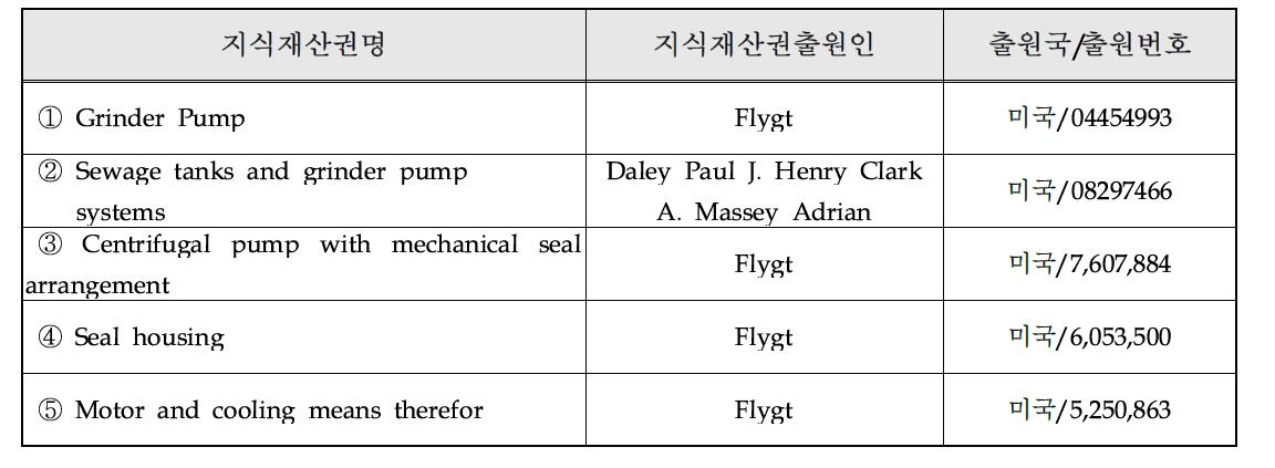 국내외 관련지식재산권 현황