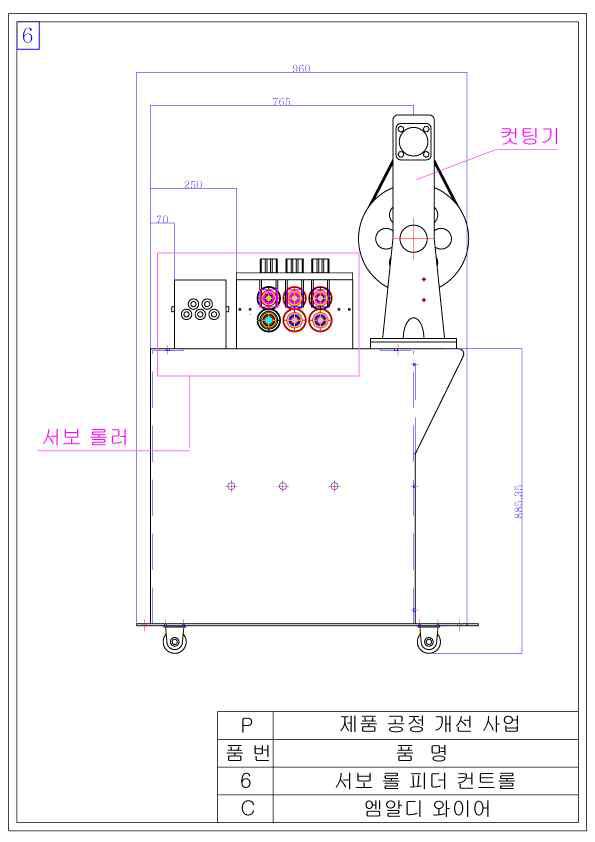 서보 롤 피더 및 컨트롤러 설계도