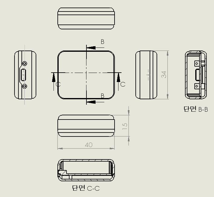 개발 제품의 사이즈