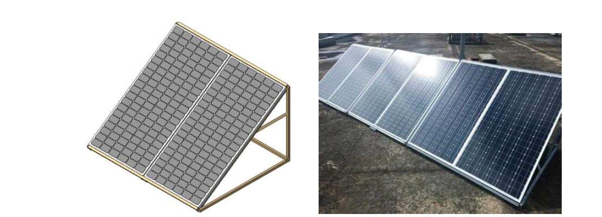 태양광발전기 형상 및 제작 사진