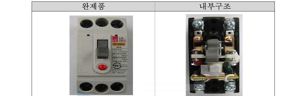 기존 누전차단기 완제품 구조