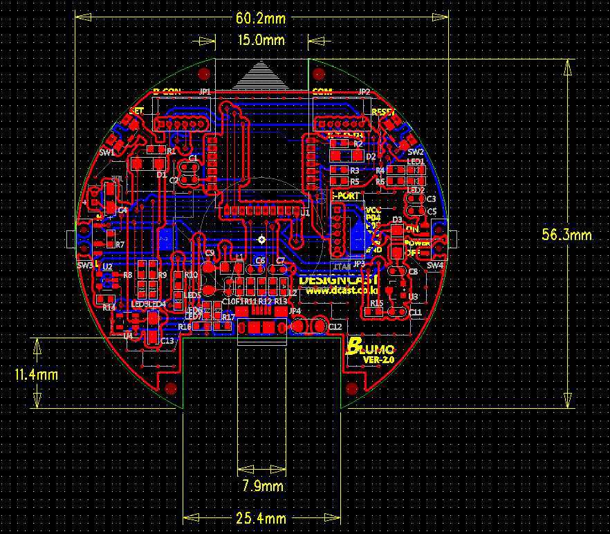 PCB전체 Dimension