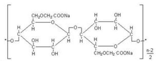 sodium alginate의 화학식 (C6H7NaO6)n