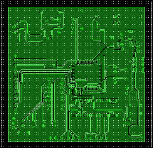 ATmega128 80x80mm 보드(Top)