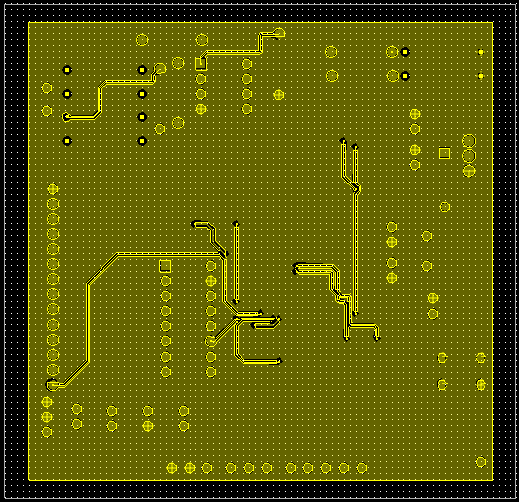 ATmega128 80x80mm 보드(Bottom)