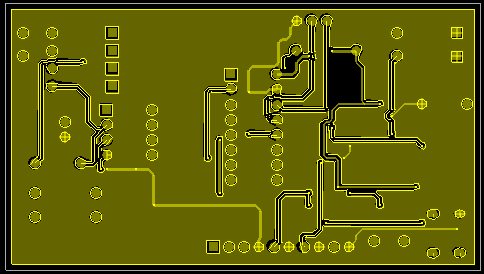 80x45mm PCB 보드(Bottom)