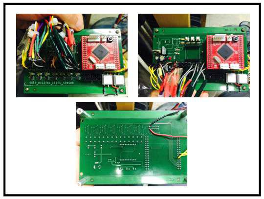 시스템에 장착된 센서 융합모듈 PCB