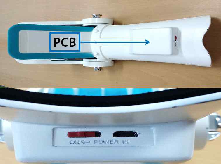 PCB 위치 및 전원 및 충전장치