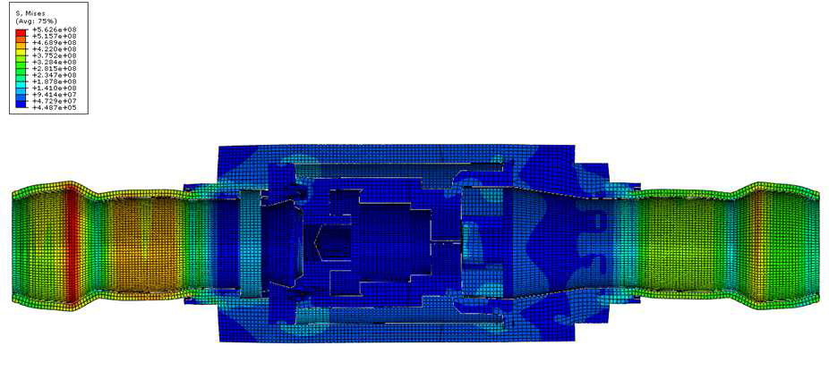 A Type 120 도 열전달 결과 + 9 MPa (내압)