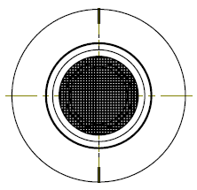 check valve 입구에서 본 mesh 형상