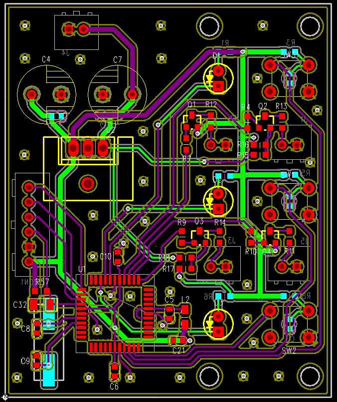 발바닥 자극 시스템 PCB