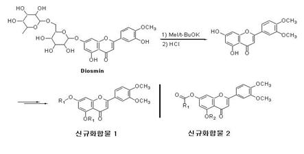 (주)엘랑에서 개발한 천연물 유래 신규화합물