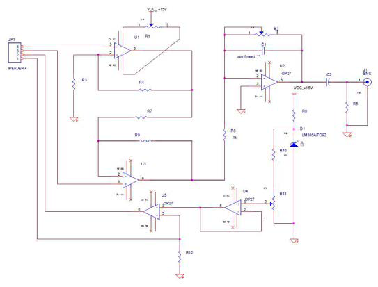 Circuit diagram for hall sensor driving.