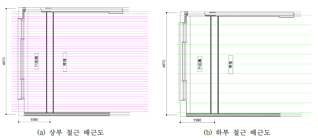 국내 공동주택 발코니 배근도