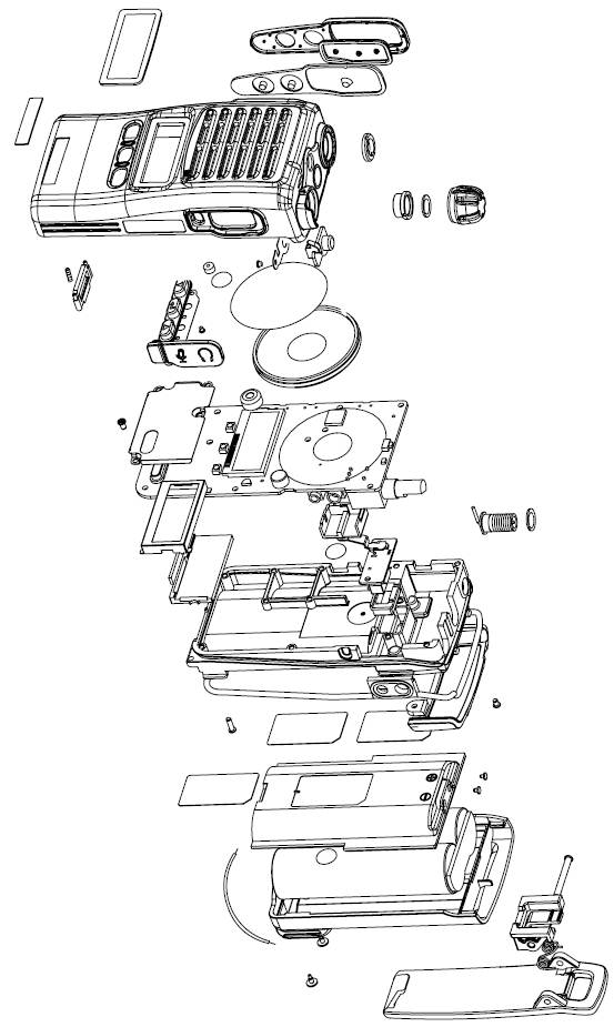 DXR-40 디지털 무전기 조립도