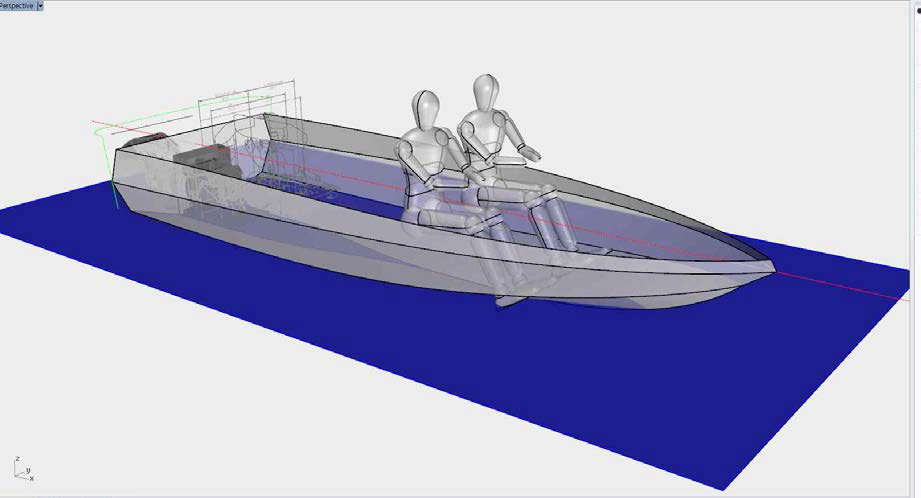 JETSPRINT BOAT 3차원 승객 탑승 모델링