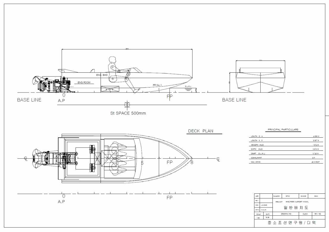 JETSPRINT BOAT 최종 GENERALL ARRANGEMENT