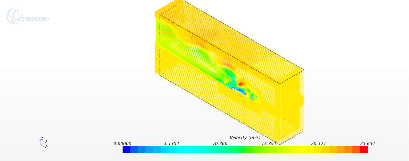 Simulation result : Velocity vector